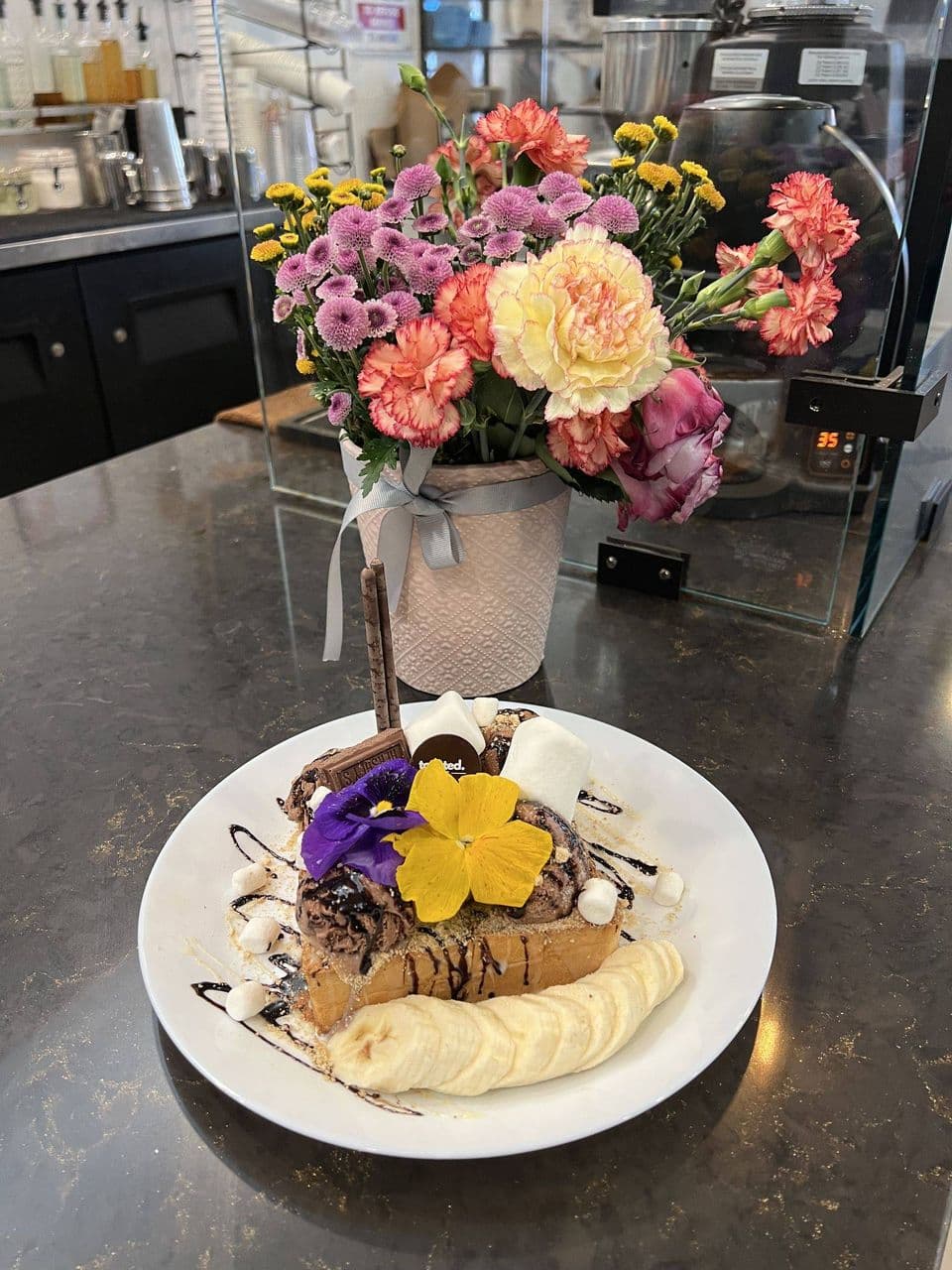 S'mores Toast Tower at Toasted Cafe in Montrose, CA