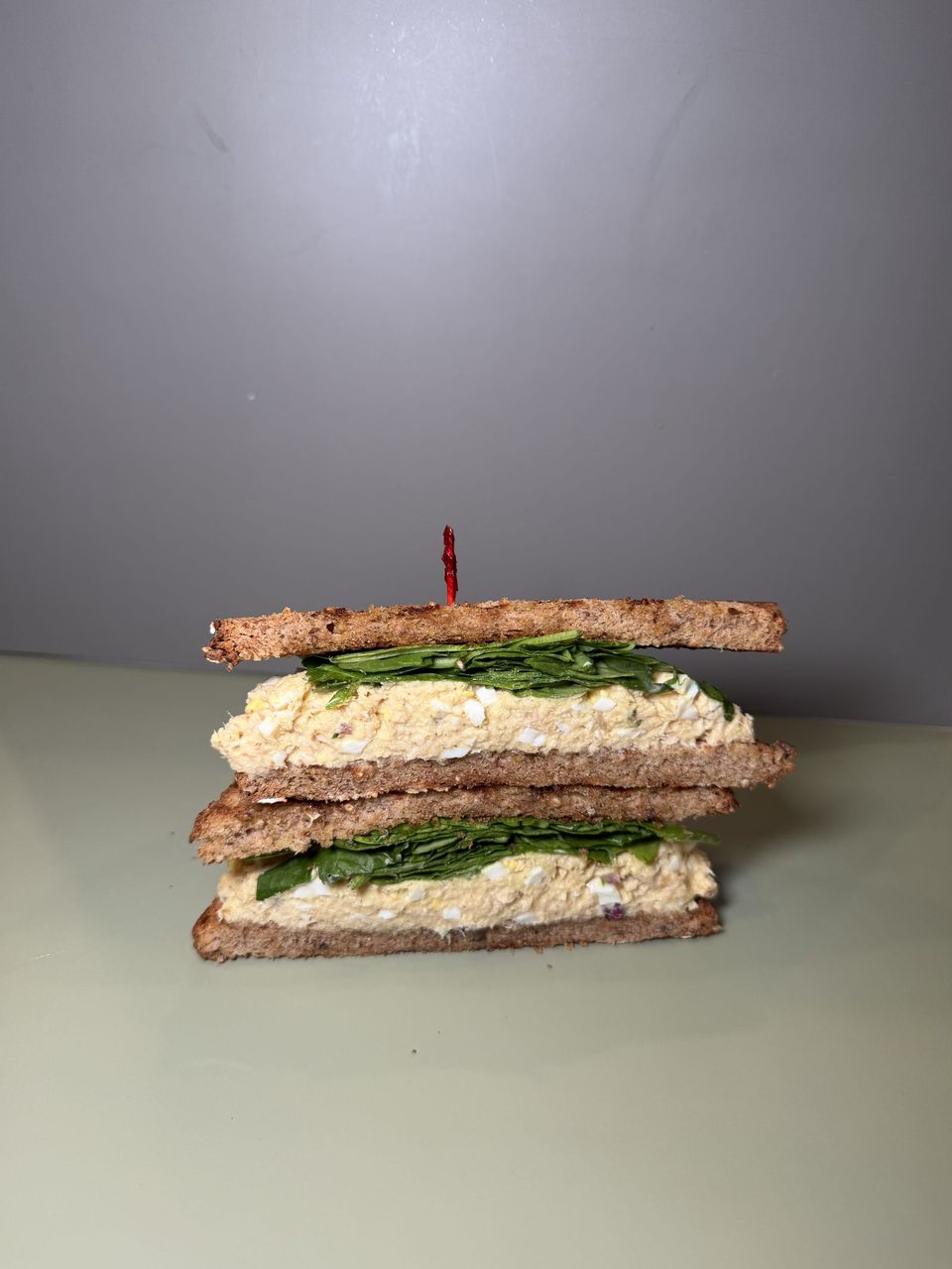 Tuna Sandwich at Toasted Cafe in Montrose — Eggs, tuna, cream cheese, onion, mustard on bread.